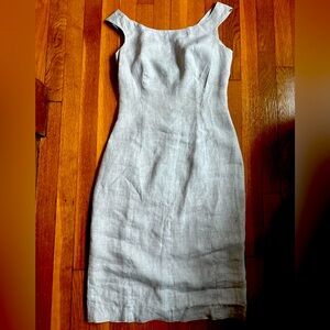 Elegant Gray Sleeveless Dress (size 38)